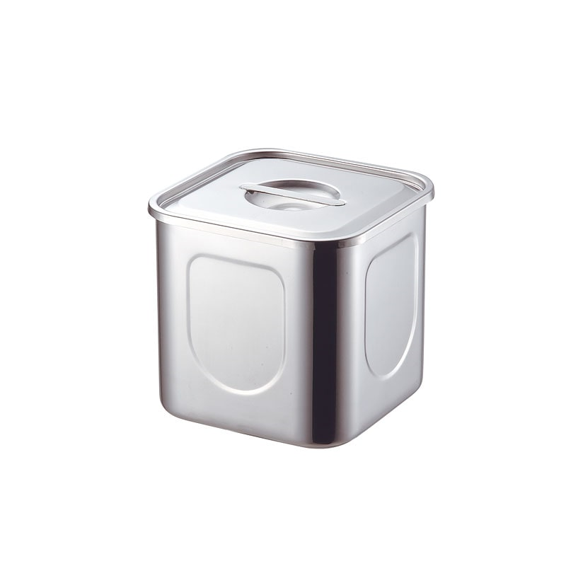 KO 18-8角キッチンポット 18cm(5.5L) 1個（ご注文単位1個）【直送品】