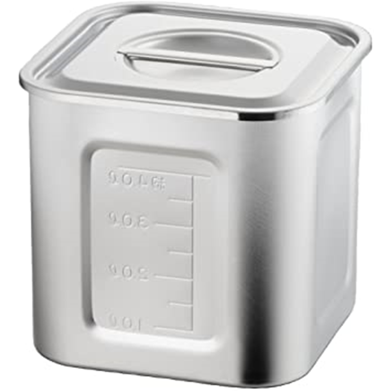 AG 18-8目盛付角キッチンポット 13.5cm(2.3L) 1個（ご注文単位1個）【直送品】