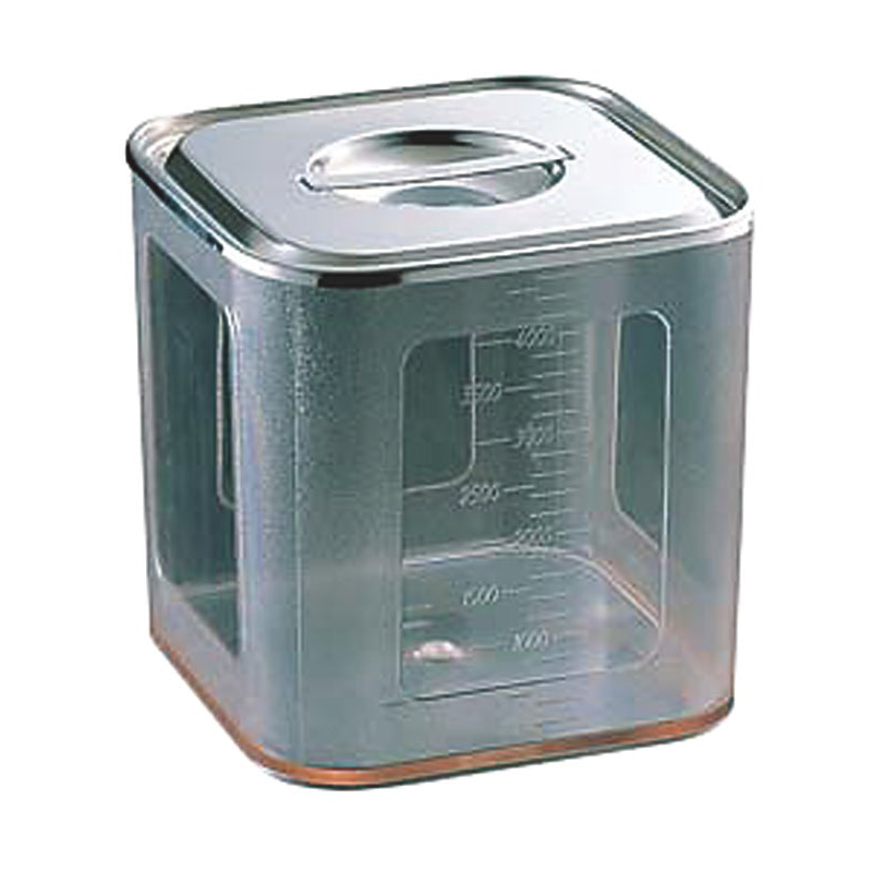 UK ポリカ角キッチンポット 13.5cm(2.2L) 1個（ご注文単位1個）【直送品】