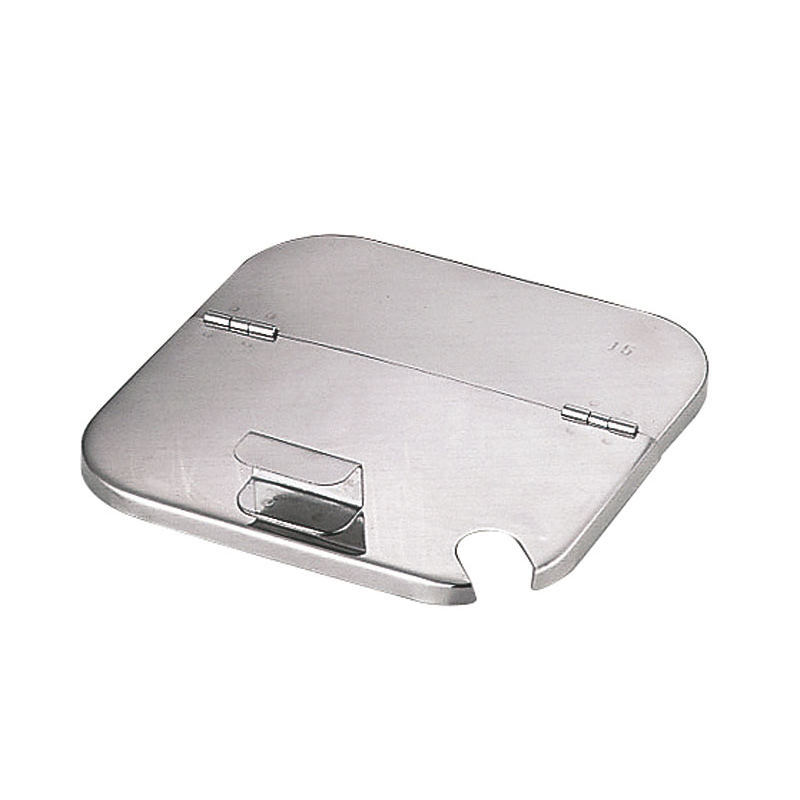 UK 18-8角キッチンポット用割蓋 18cm用 1個（ご注文単位1個）【直送品】