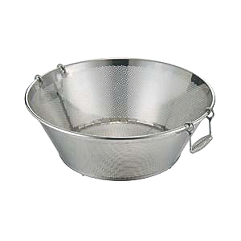UK 18-8パンチング平底揚ザル 55cm 1個（ご注文単位1個）【直送品】