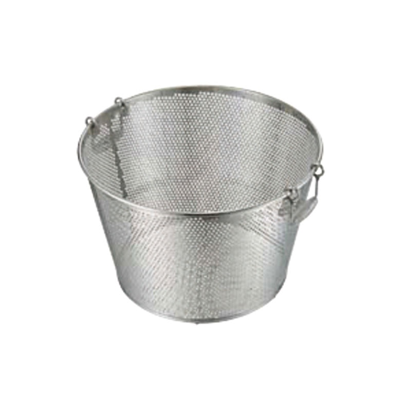 UK 18-8パンチング平底深型揚ザル 51cm 1個(ご注文単位1個)【直送品】