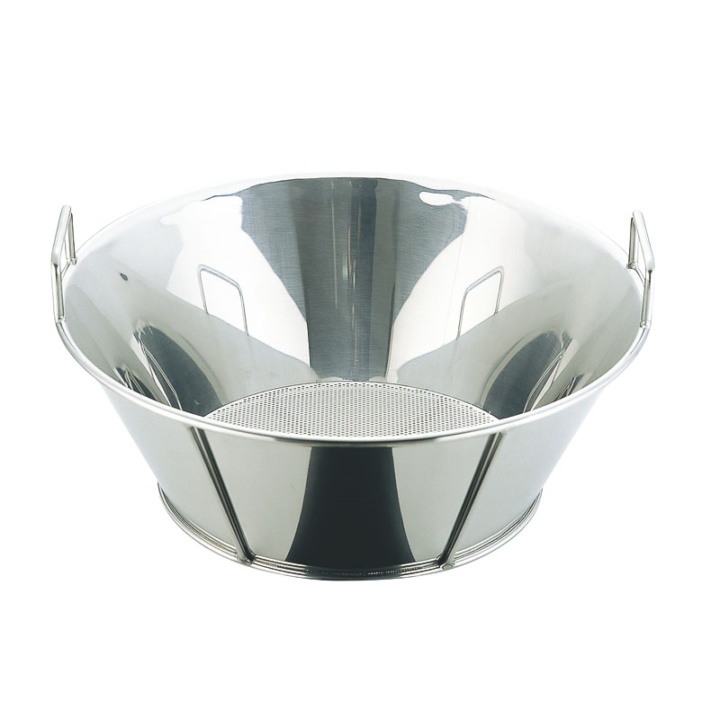 UK18-8パンチング 揚げザル 底パンチング 65cm 1個(ご注文単位1個)【直送品】