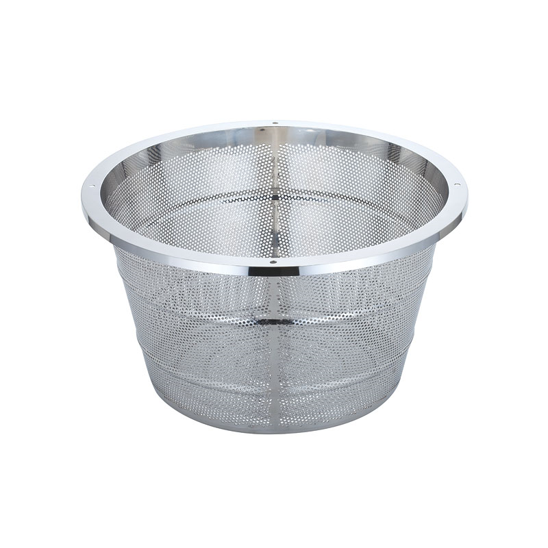 UK18-8パンチング 遠心脱水ザル (ハンドルなし) 1個（ご注文単位1個）【直送品】