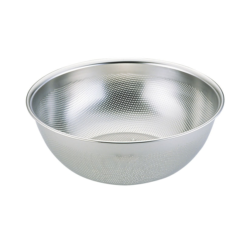 UK18-8パンチングHACCP深型パンチボール(ボールザル/深型)24cm 1個（ご注文単位1個）【直送品】
