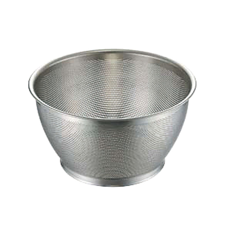 UK 18-8パンチング深型ザル 33cm 1個（ご注文単位1個）【直送品】