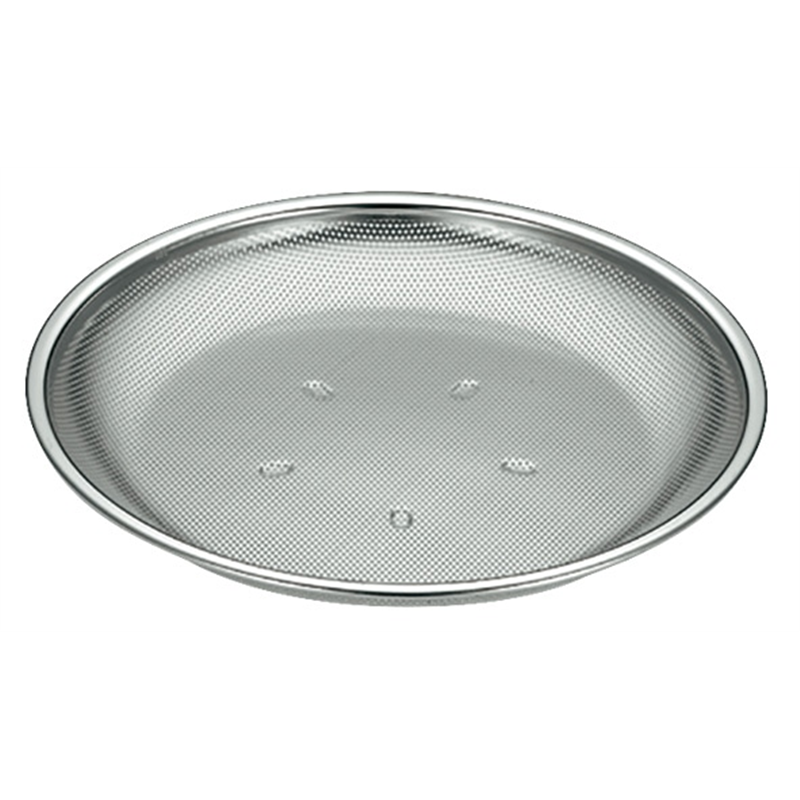 KO 18-8パンチ盆ざる型 15cm 1個(ご注文単位1個)【直送品】