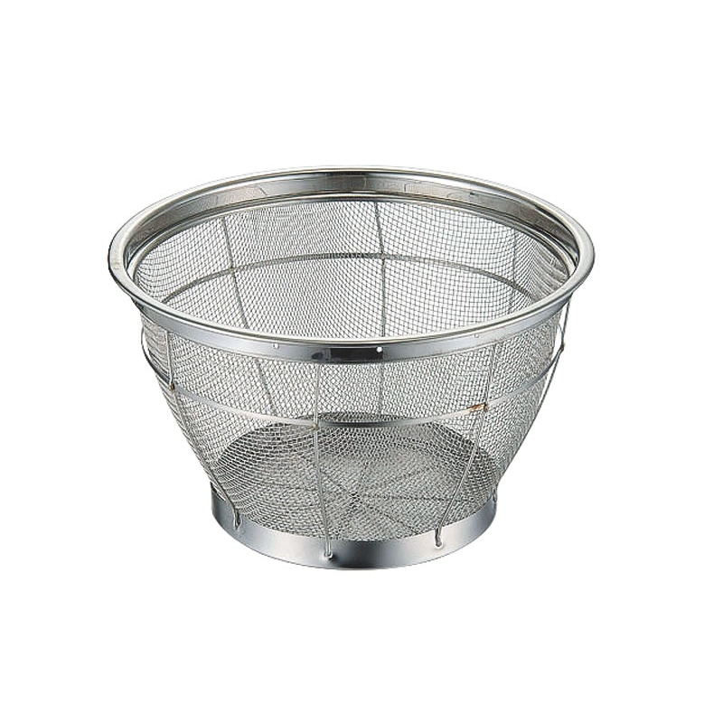 BK 18-8深型ザル荒目 27.5cm 1個（ご注文単位1個）【直送品】