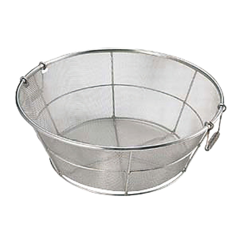 18-8底平揚げザル 荒目 48cm 1個(ご注文単位1個)【直送品】