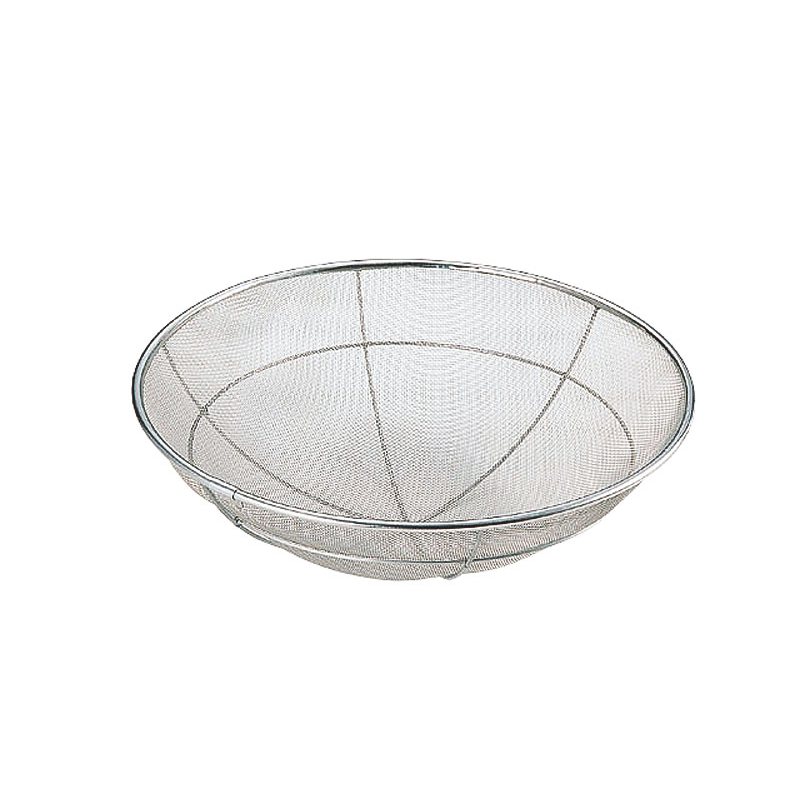 18-8底丸揚げザル 細目 45cm 1個(ご注文単位1個)【直送品】