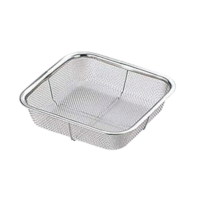 18-8ミニ角ザル 大 1個（ご注文単位1個）【直送品】