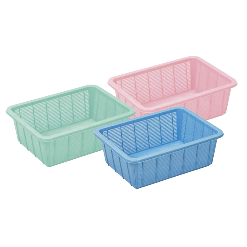 アシスト 抗菌角ざる深3型 グリーン 1個（ご注文単位1個）【直送品】