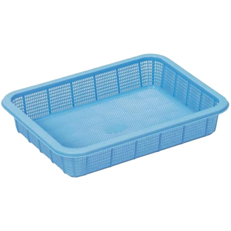 アシスト 抗菌角ざる浅2型 ブルー 1個(ご注文単位1個)【直送品】