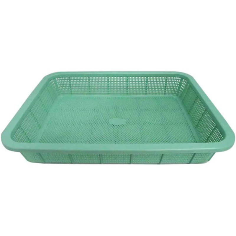 セキスイ 角篭 浅型 K-542 中 グリーン 1個（ご注文単位1個）【直送品】