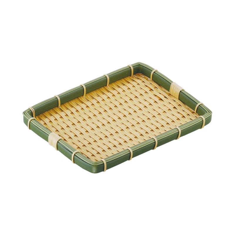 PPラタン 竹タイプ 角型 浅ざる 長30型OT-323-BB 1個(ご注文単位1個)【直送品】