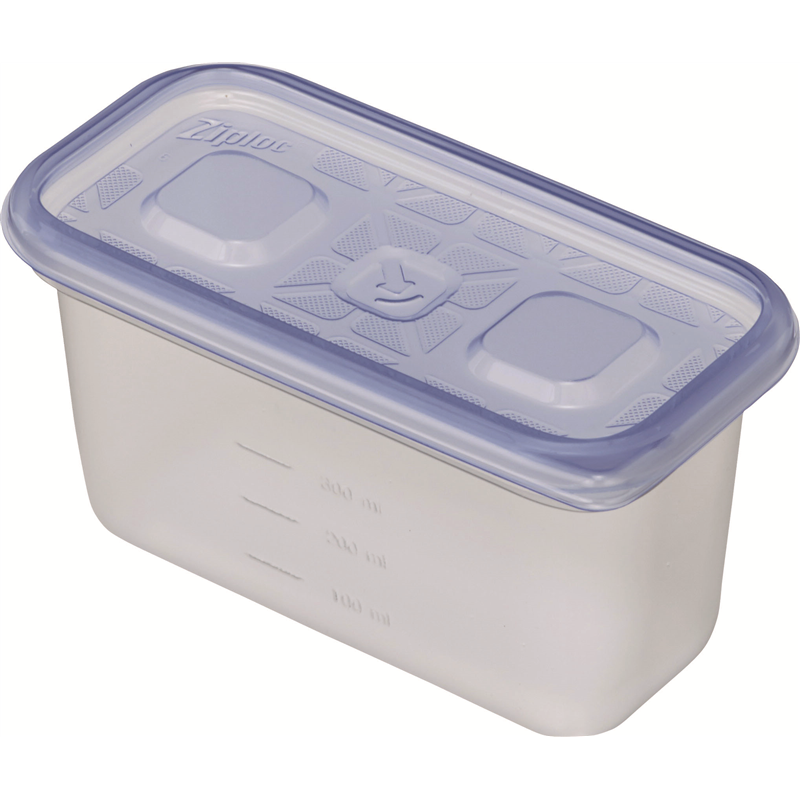 ジップロックコンテナー 長方形 510ml 2個入 1個（ご注文単位1個）【直送品】