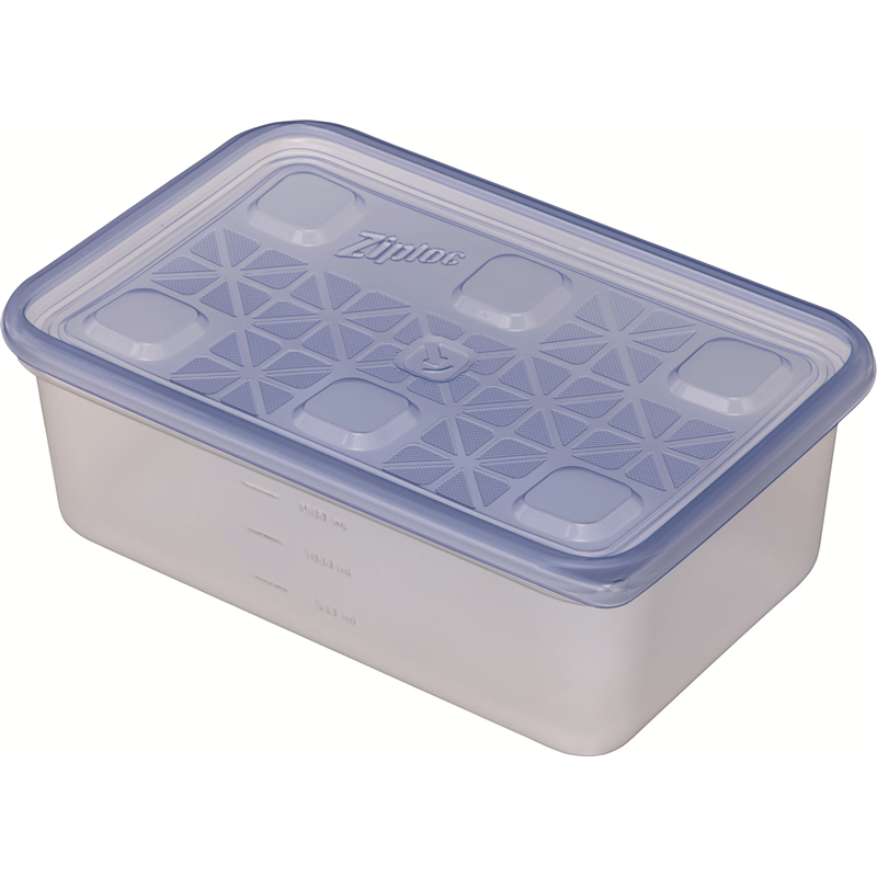 ジップロックコンテナー 長方形 1900ml 1個入 1個（ご注文単位1個）【直送品】