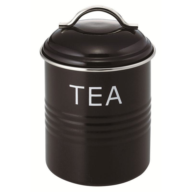 バーネットキャニスター 黒 TEA 1個（ご注文単位1個）【直送品】