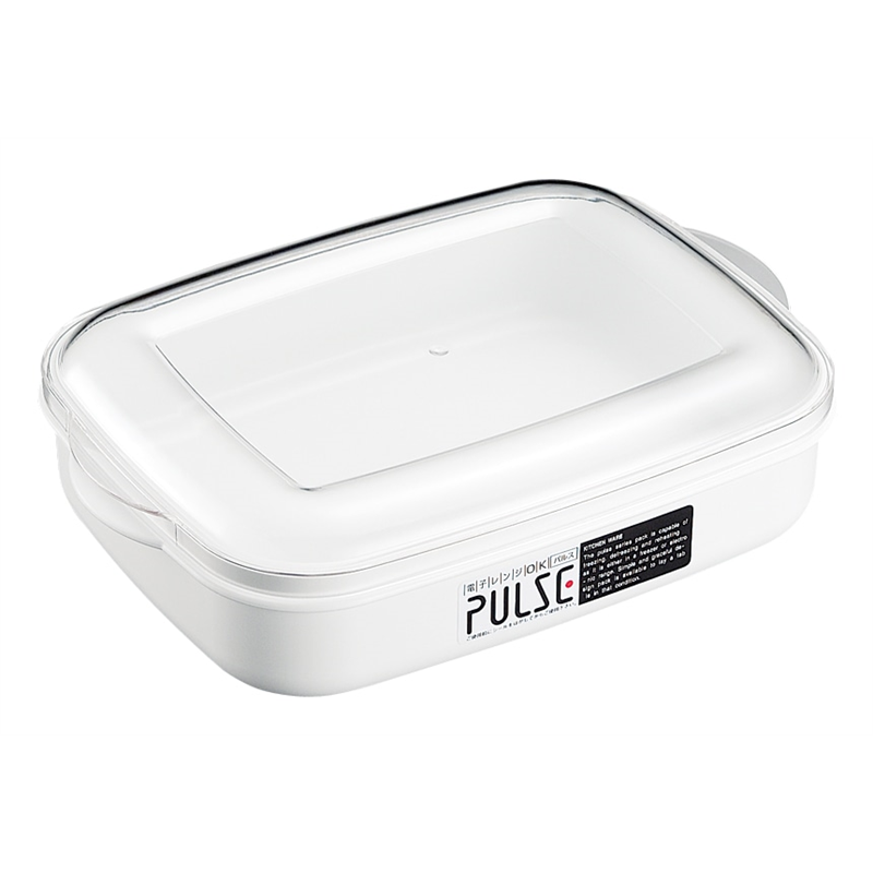 パルスレンジ容器 PL-1004W 角1460ml白 1個（ご注文単位1個）【直送品】