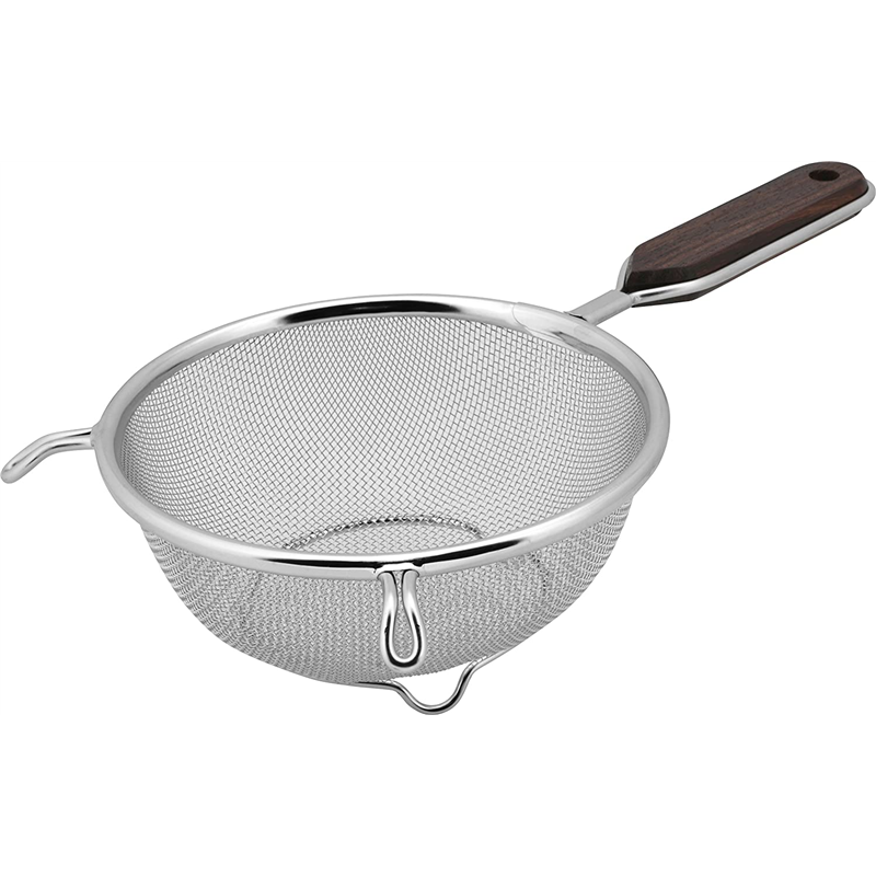 ダイアナ 木柄ストレーナーS足付19cm 1個（ご注文単位1個）【直送品】