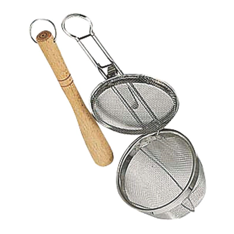 共柄みそこし フタ付(18メッシュ) 1個（ご注文単位1個）【直送品】