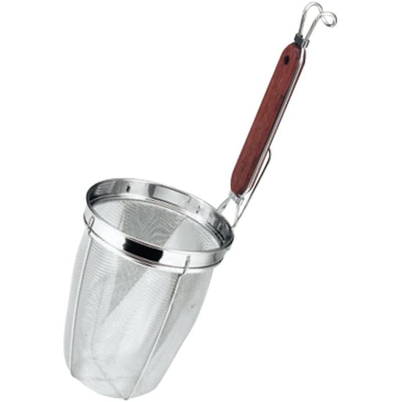 孔雀 18-8木柄うどんてぼ 深型 1個（ご注文単位1個）【直送品】