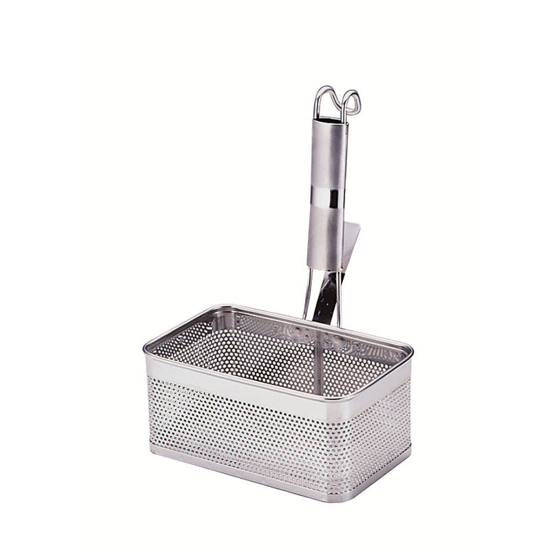 UK18-8パンチング 角てぼ パイプ柄 横型 S 1個（ご注文単位1個）【直送品】