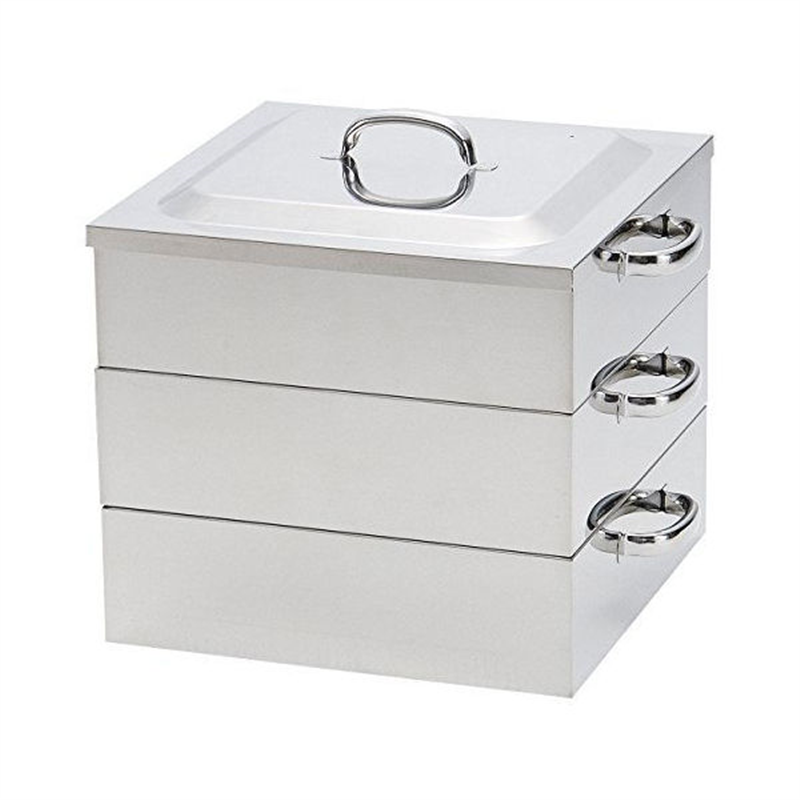 電磁用角蒸器 2段 30cm 1個(ご注文単位1個)【直送品】