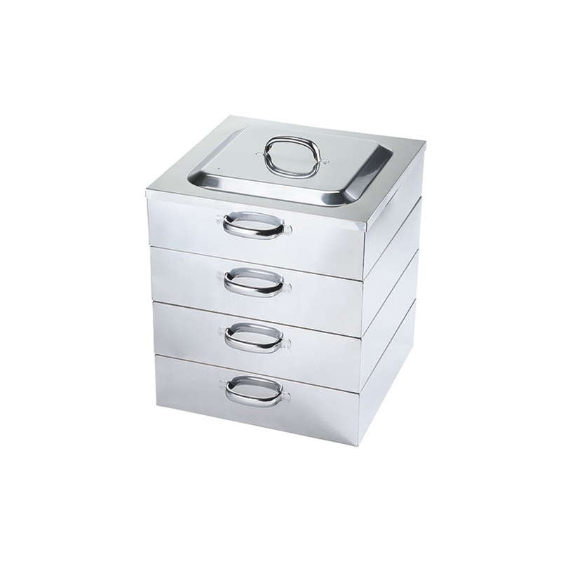 電磁用角蒸器 3段 33cm 1個（ご注文単位1個）【直送品】