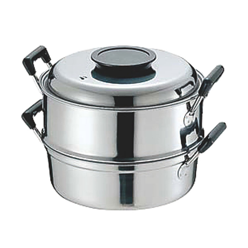 PE 18-0丸蒸器 3段29cm 1個（ご注文単位1個）【直送品】