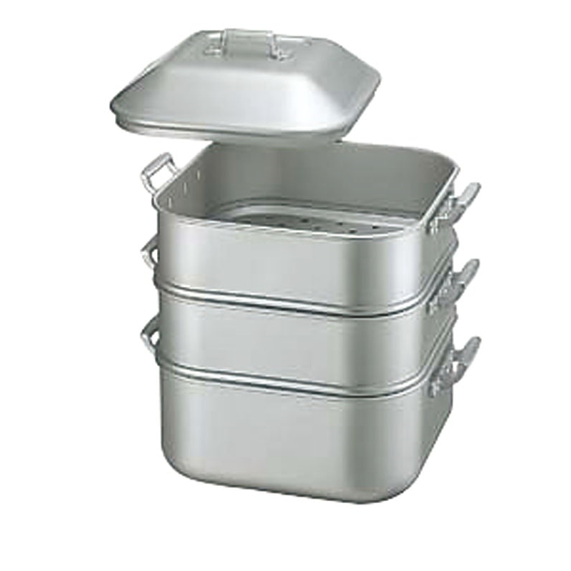 キング アルマイトジャンボ蒸器 中(茶碗48ヶ) 1個（ご注文単位1個）【直送品】