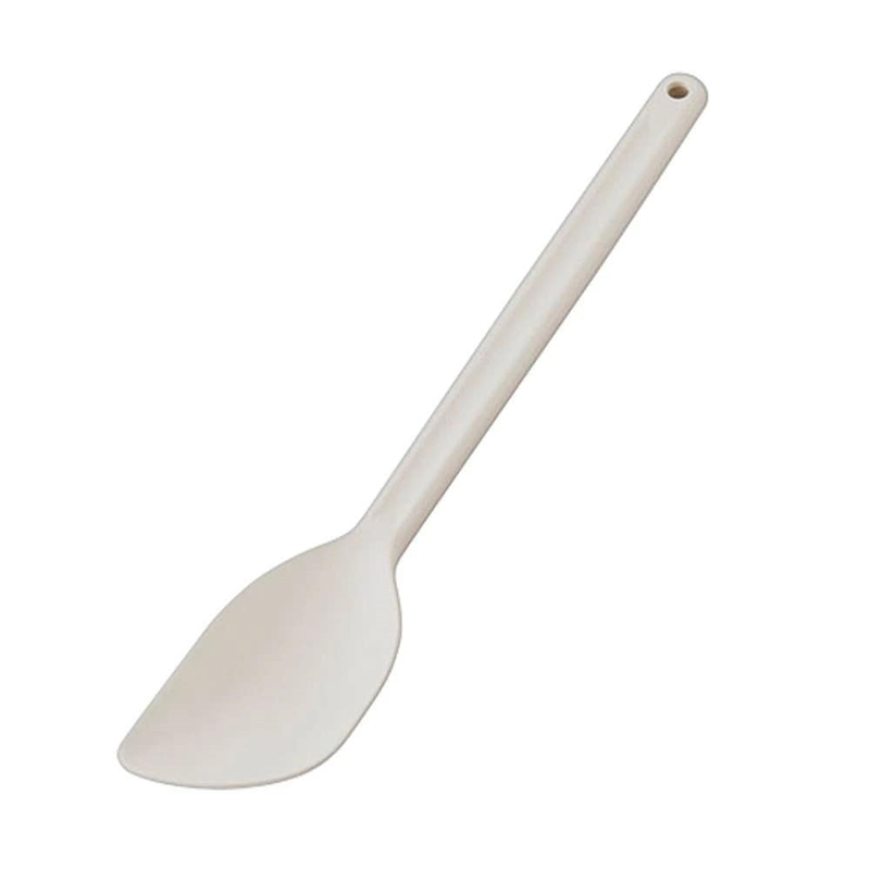 シリコン クリーンヘラ スプーンタイプ L380型 白 1個（ご注文単位1個）【直送品】