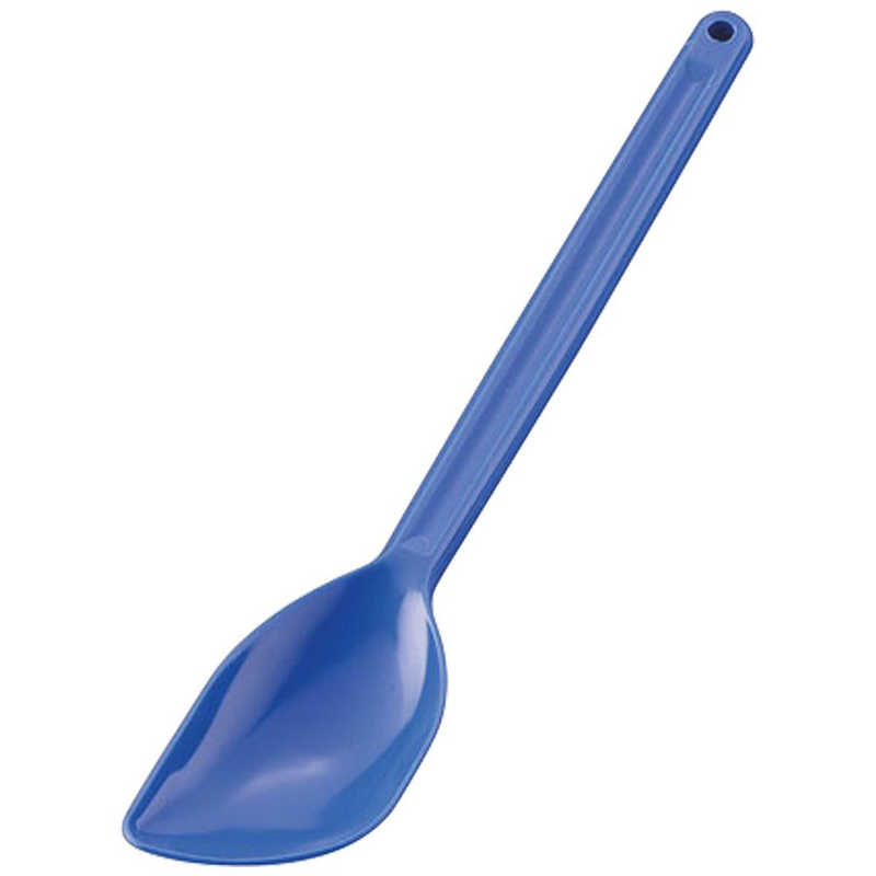 シリコン クリーンヘラ スプーンタイプ L380型 ブルー 1個（ご注文単位1個）【直送品】
