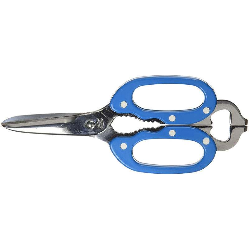 C-01 キッチンバサミ コックさん 青 1個（ご注文単位1個）【直送品】