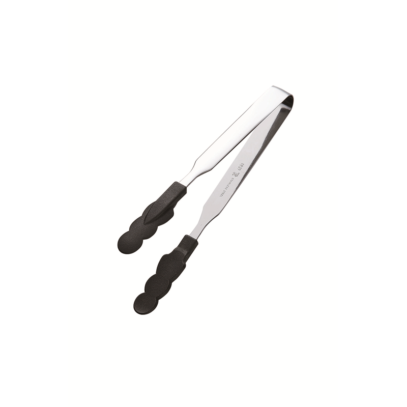 N抗菌耐熱カラートングスリム 小 黒 1個（ご注文単位1個）【直送品】