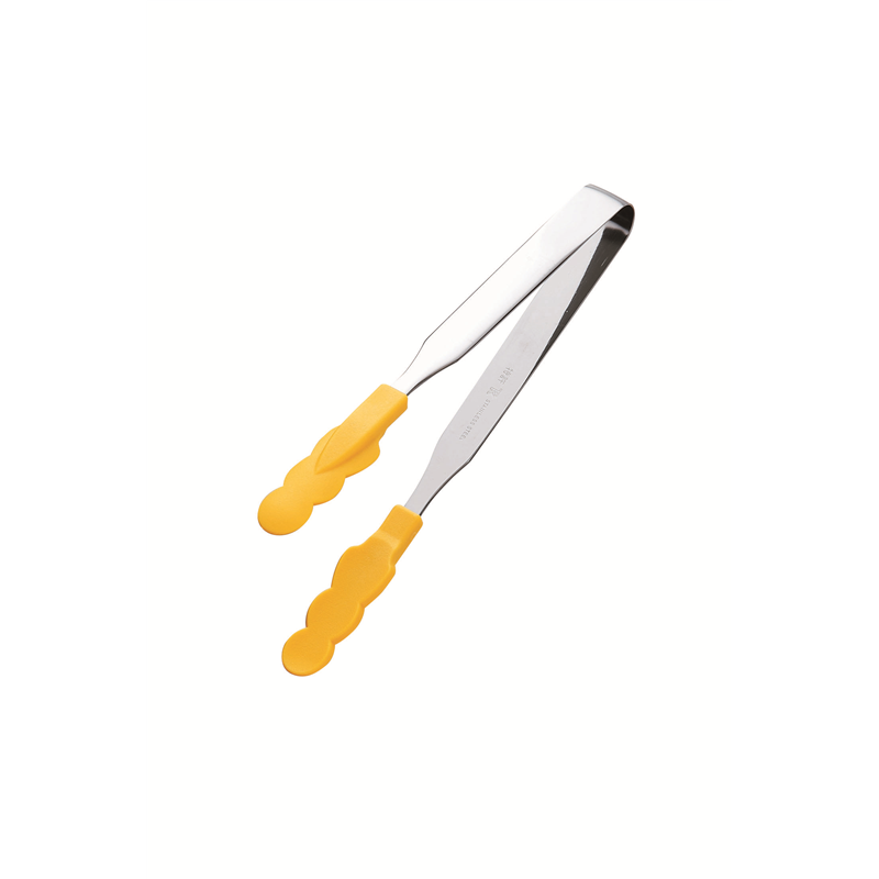 N抗菌耐熱カラートングスリム 小 黄 1個（ご注文単位1個）【直送品】