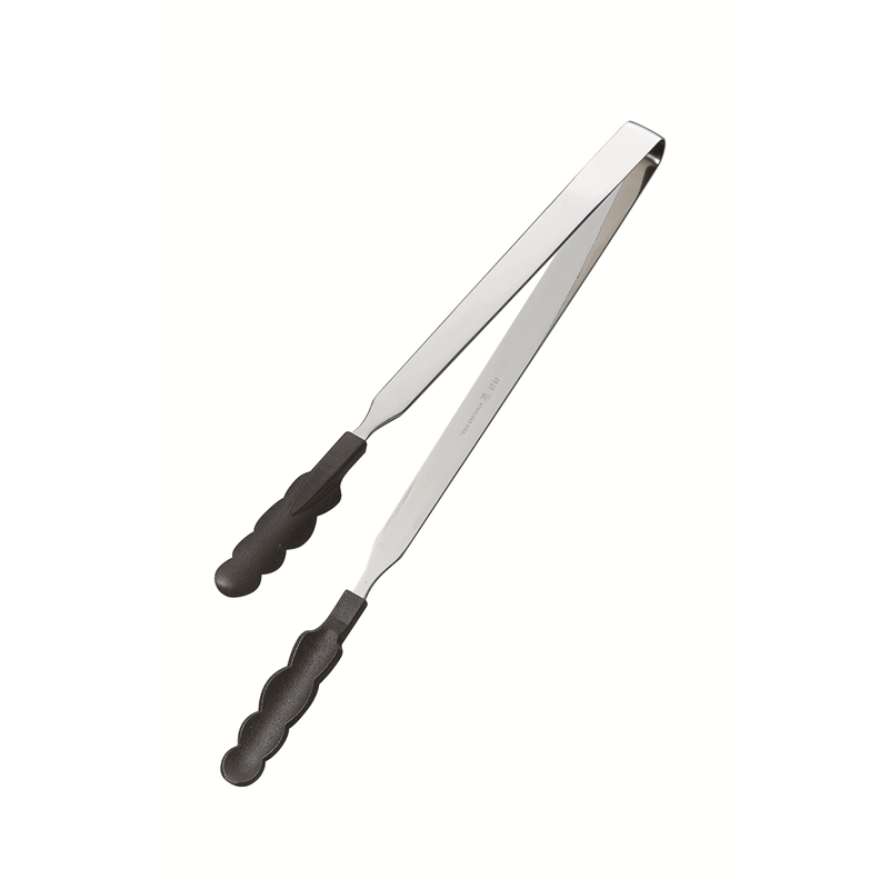 N抗菌耐熱カラートングスリム 大 黒 1個（ご注文単位1個）【直送品】