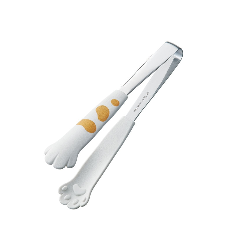 18-0卓上トングきゃっちだにゃん たま白 1個(ご注文単位1個)【直送品】