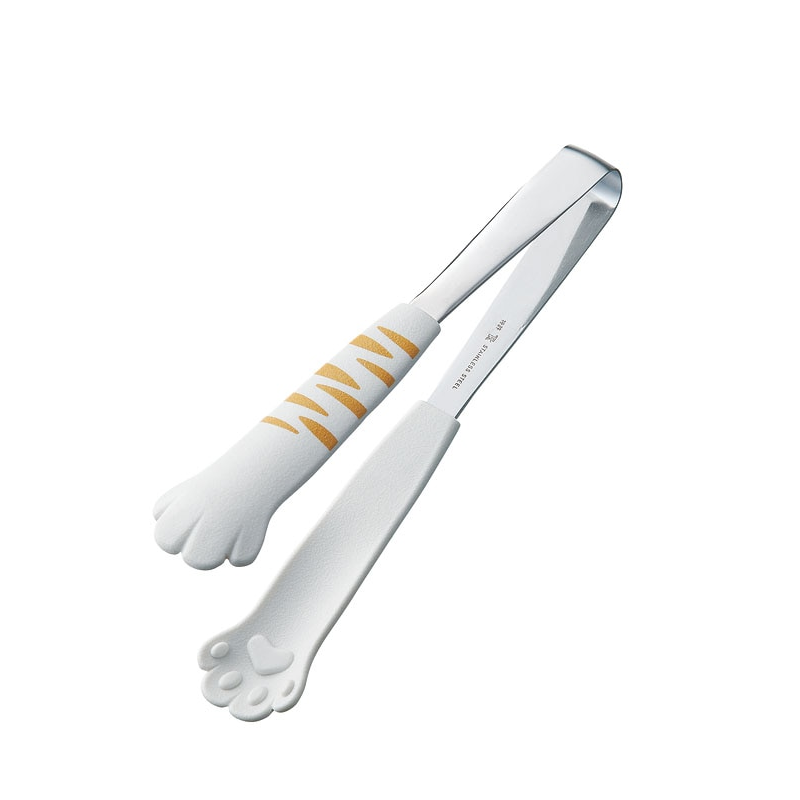 18-0卓上トングきゃっちだにゃん とら白 1個(ご注文単位1個)【直送品】