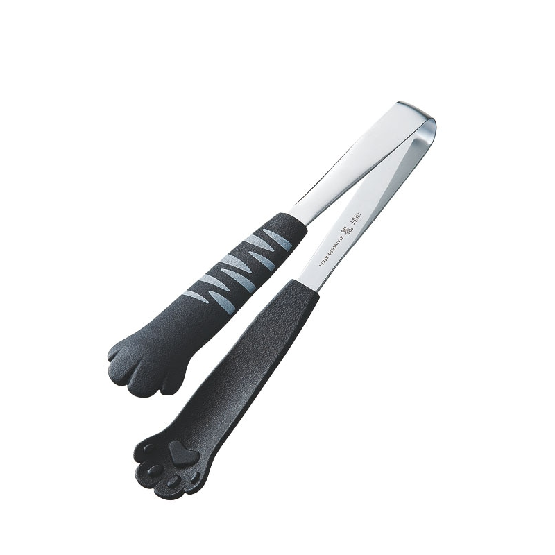 18-0卓上トングきゃっちだにゃん とら黒 1個(ご注文単位1個)【直送品】