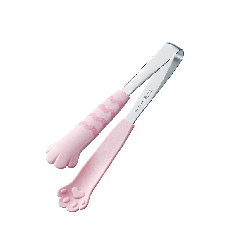 18-0卓上トングきゃっちだにゃん しま桃 1個(ご注文単位1個)【直送品】