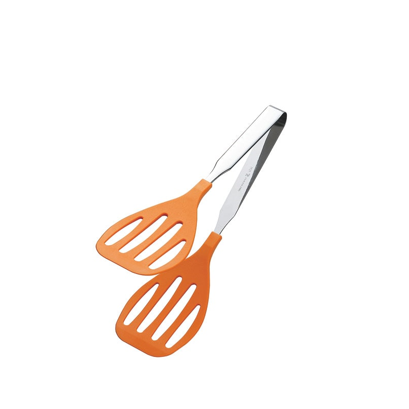 抗菌・耐熱カラーグリルトング250mm オレンジ 1個(ご注文単位1個)【直送品】
