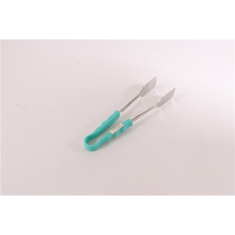 カラーケーキトングPP柄 グリーン 1個(ご注文単位1個)【直送品】