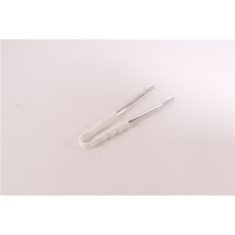 カラー給食トングPP柄 ホワイト 1個(ご注文単位1個)【直送品】