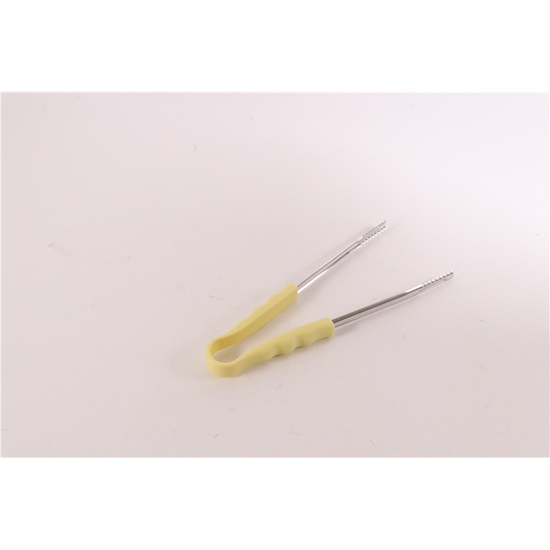 カラー給食トングPP柄 イエロー 1個(ご注文単位1個)【直送品】