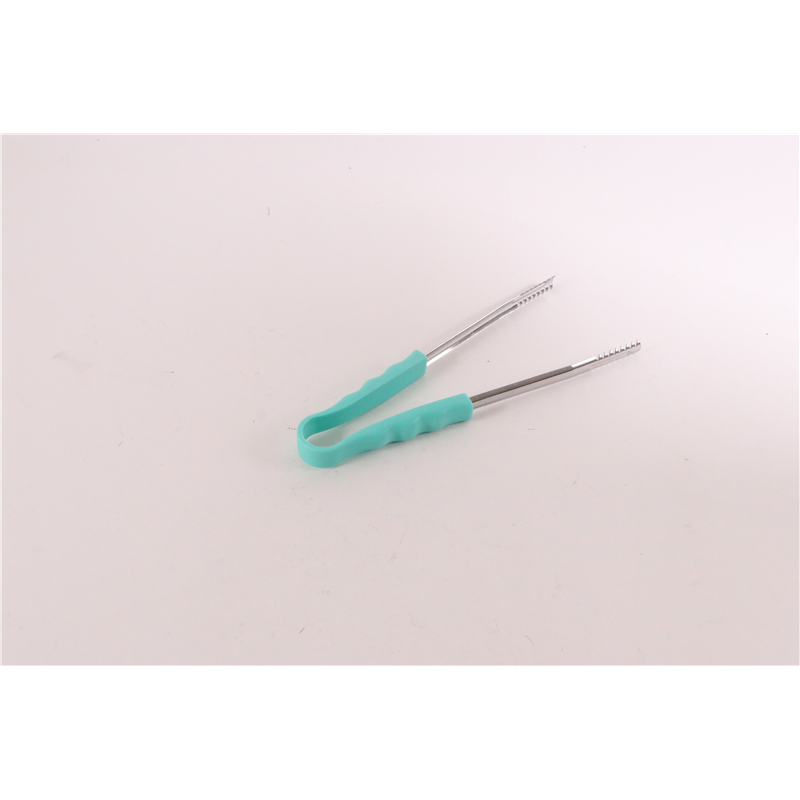 カラー給食トングPP柄 グリーン 1個(ご注文単位1個)【直送品】