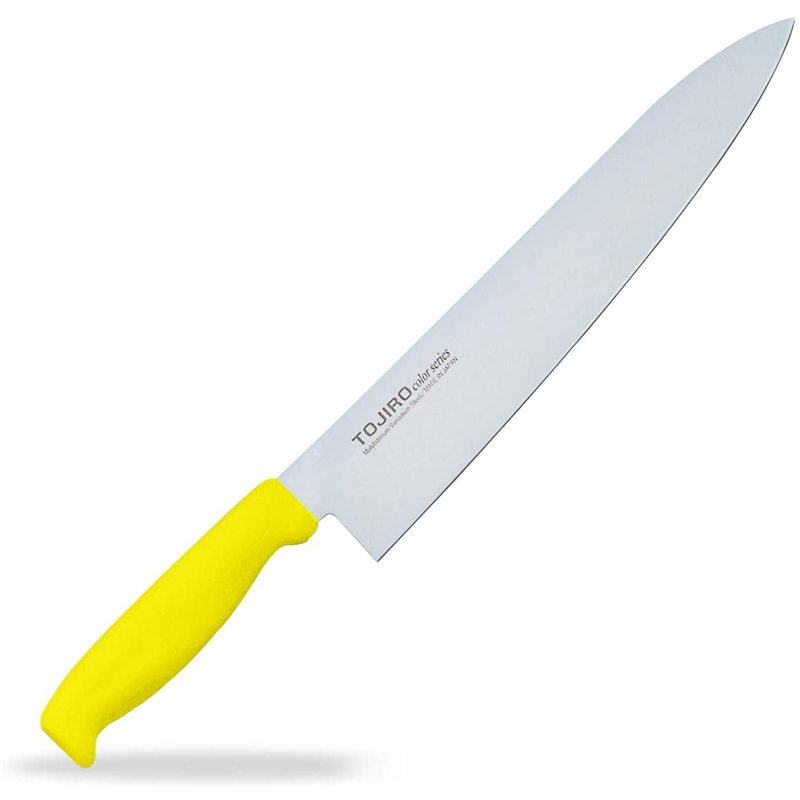 TOJIROカラー牛刀 27cm イエロー F-148Y 1個（ご注文単位1個）【直送品】