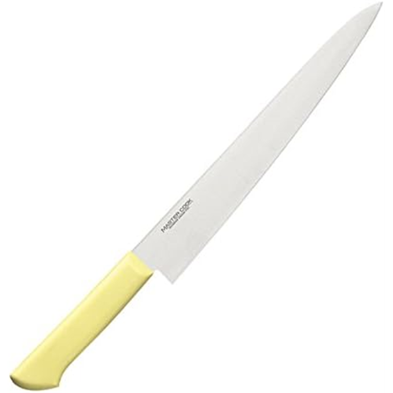 マスターコック MCSK-240 筋引 24cm イエロー 1個（ご注文単位1個）【直送品】