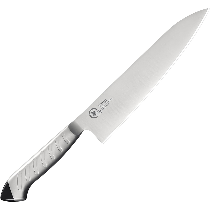 龍治 ステンカラー 牛刀 300mm 黒 RYS-17B 1個（ご注文単位1個）【直送品】