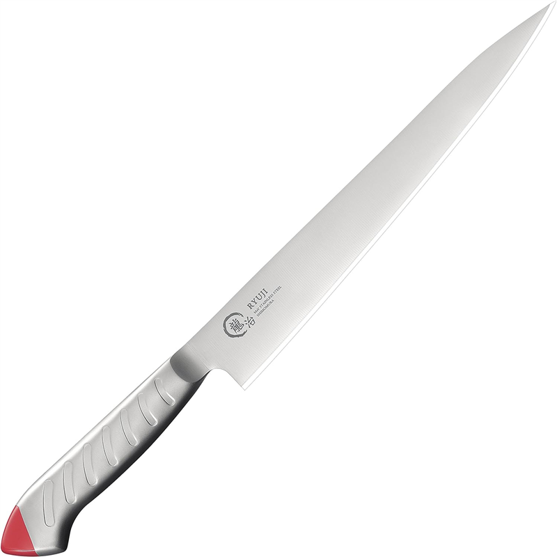 龍治 ステンカラー 筋引 270mm 赤 RYS-23R 1個（ご注文単位1個）【直送品】